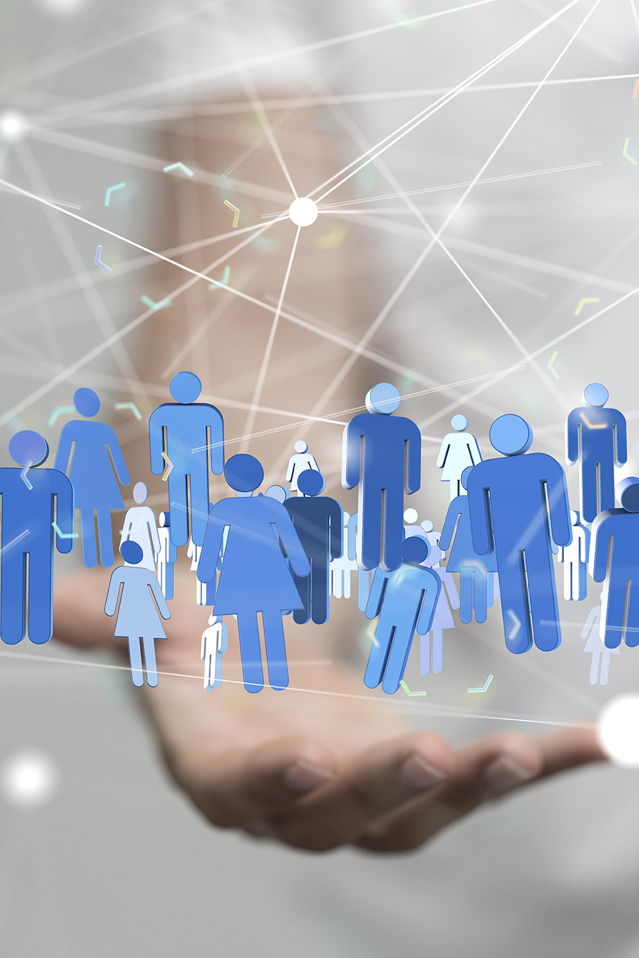 Stock image depicting networking